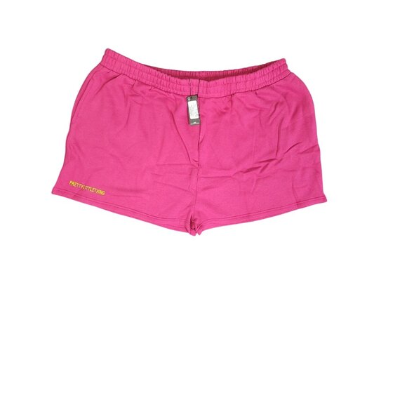PrettyLittleThing Plus Hot Pink Sweat Shorts XXXL - Picture 2 of 8